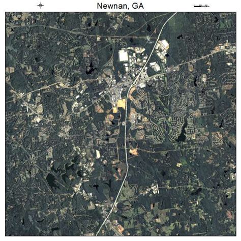 Aerial Photography Map of Newnan, GA Georgia