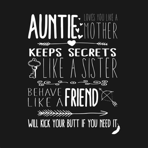 Auntie Loves You Quote - Aunt Quotes - T-Shirt | TeePublic