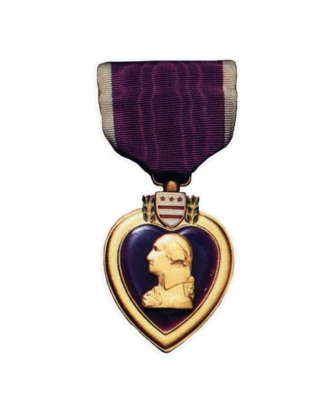 Purple Heart Medal Sticker or Magnet | GGS Global Graphic Solutions