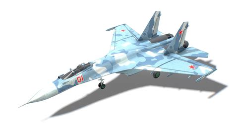 SU-27 Flanker Jet Fighter Aircraft - 3D model by FreakGames [9cc0f3f ...