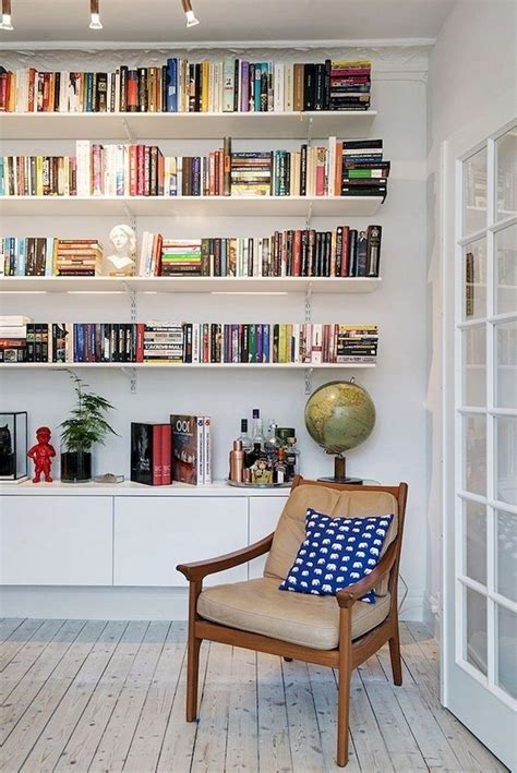 95+ Awesome DIY Bookshelves Storage Style Ideas | Home library design ...