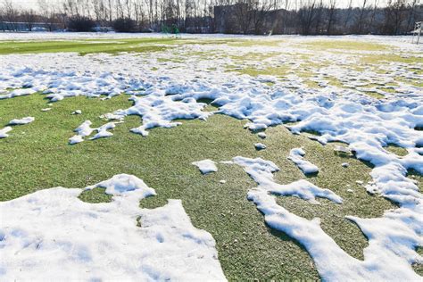 snowy outdoor soccer field 11855436 Stock Photo at Vecteezy