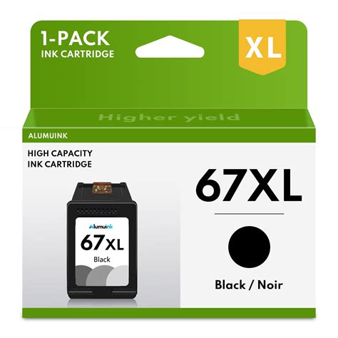 67XL Ink Cartridge 1 Pack Black Replacement for HP DeskJet 2700 2700e ...