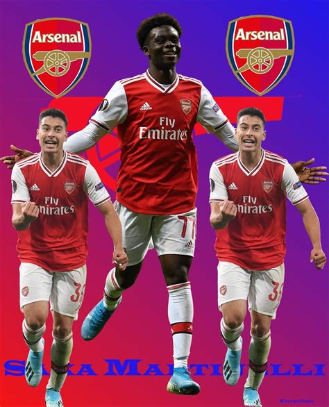 Arsenal Wallpaper Saka And Martinelli - Frikilo Quesea