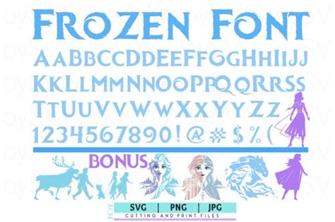 Frozen Font SVG Png Frozen 2 Alphabet Frozen Party Svg - Etsy Australia