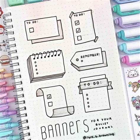 Easy & Creative Bullet Journal Banners | Masha Plans