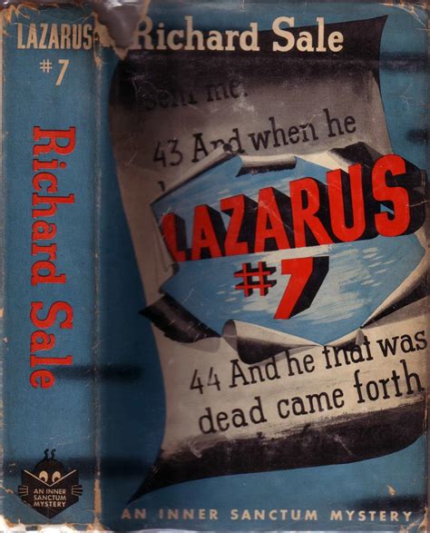 LAZARUS #7. by SALE, Richard.: Near Fine Hardcover 1st Edition | Monroe ...