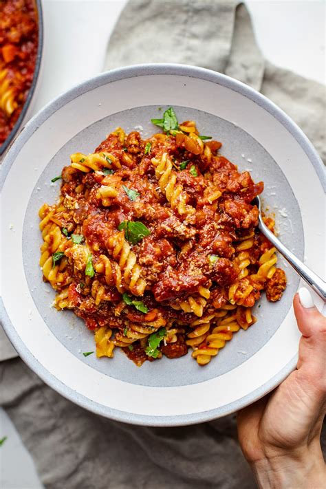 Fusilli Pasta with Sausage Ragu – A Simple Palate