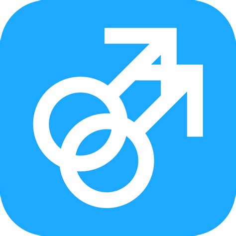 "doubled male sign" Emoji - Download for free – Iconduck