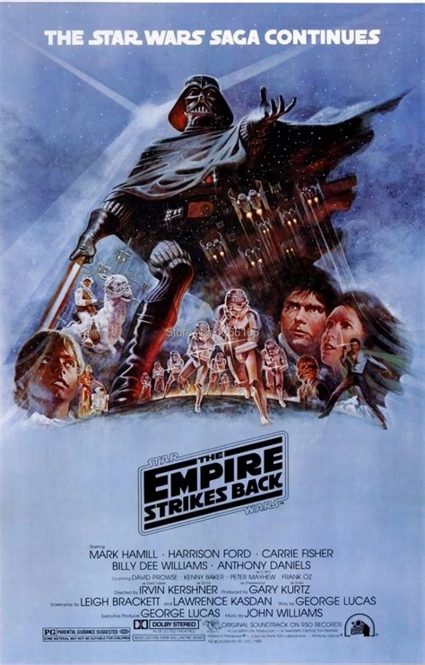 STAR WARS EPISODE FIVE V THE EMPIRE STRIKES BACK Movie Poster Return ...