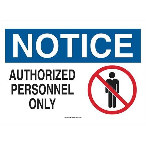 Authorized Personnel Only Sign Printable