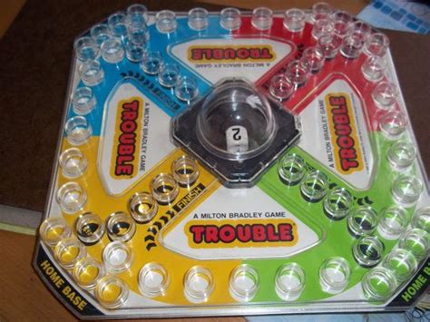 Trouble Board Game | 1986 Trouble game board. From Milton Bradley ...