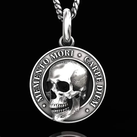 Memento Mori Skull Pendant