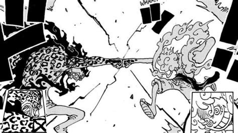 Luffy vs Rob Lucci 'Awakened full fight' Manga - YouTube