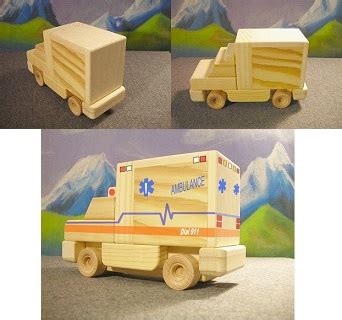 Wooden Toys - Ambulance & Police Van