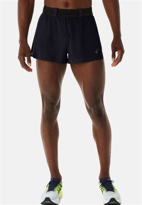 ASICS METARUN SPLIT SHORT - Urheilushortsit - performance black/musta ...