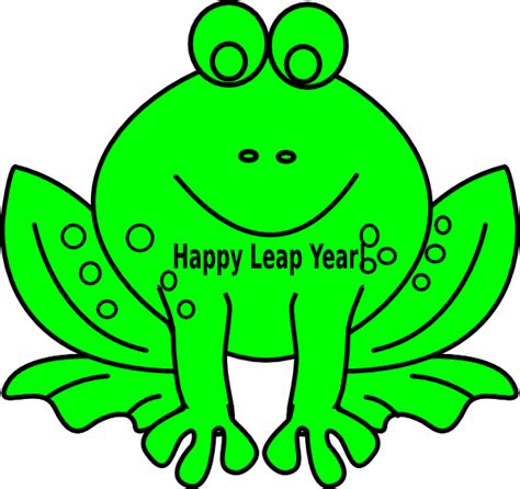 Leap Year Frog Clip Art at Clker.com - vector clip art online, royalty ...