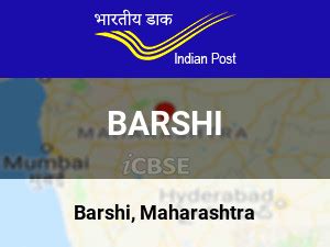 Find PIN Code of Barshi in Solapur, Maharashtra, India