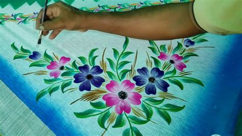 fabric painting || fabric painting on clothes easy || fabric paint easy ...