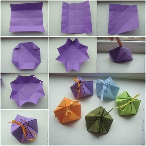 Template For Origami Gift Box - Origami