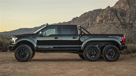 Black Car Ford Raptor Hennessey Velociraptor 6x6 Off Road Pickup Tuning ...