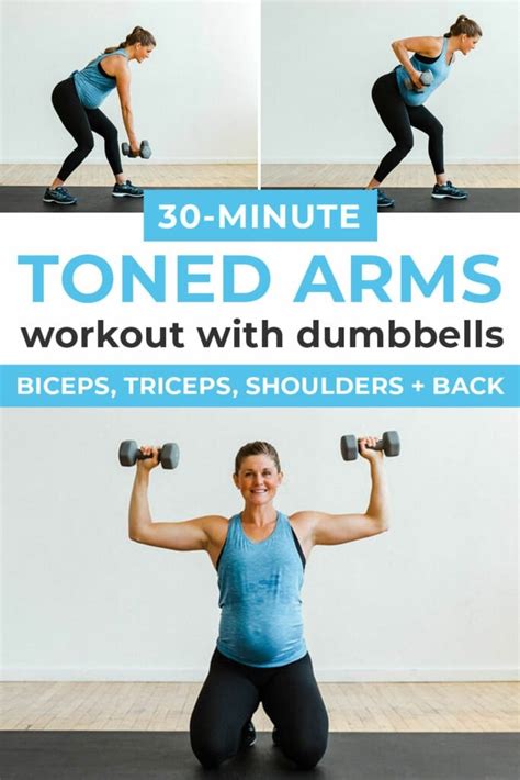 30-Minute Dumbbell Arm Workout For Women | Nourish Move Love