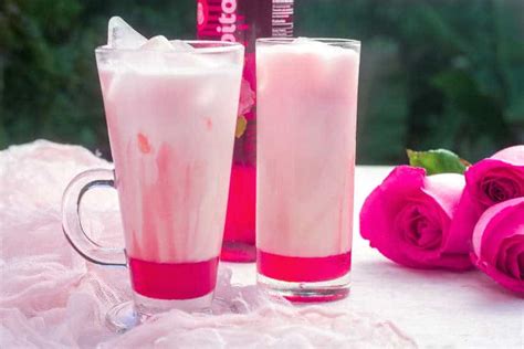 Iced Bandung Recipe: How To Make Singapore Rose Milk Syrup Drink