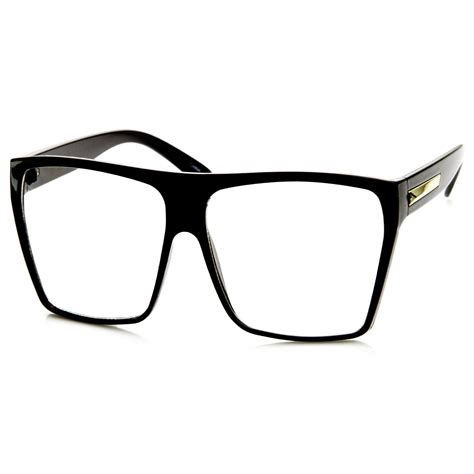 Super Oversize Square Clear Lens Fashion Glasses - zeroUV