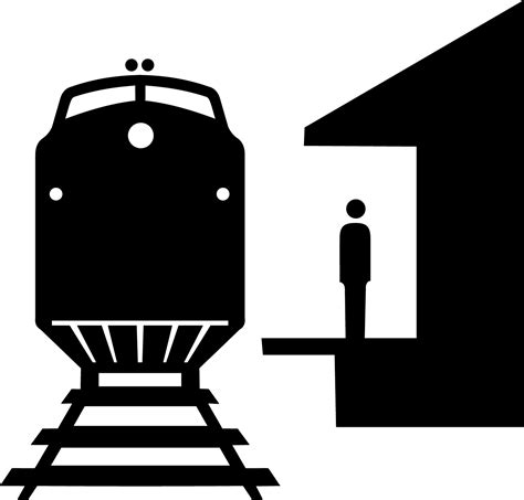 Train Station, Silhouette | ClipArt ETC