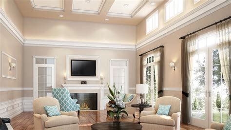 Living Room Chair Rail Paint Ideas | Baci Living Room