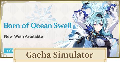 Genshin | Gacha Simulator for Eula's Banner - Born Of Ocean Wishing ...