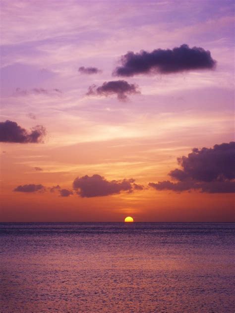 Gambar : pantai, pemandangan, lautan, horison, awan, matahari terbit ...