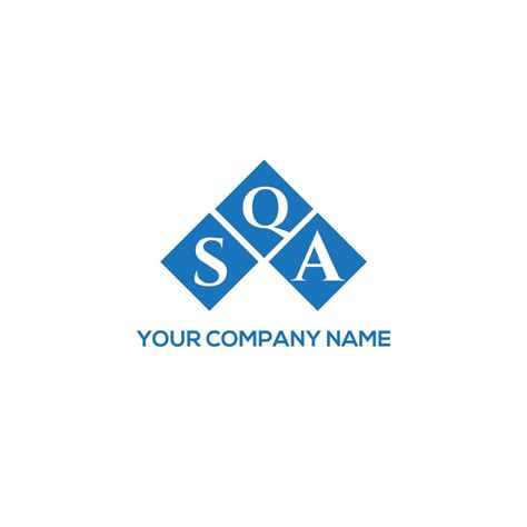 SQA letter logo design on white background. SQA creative initials ...