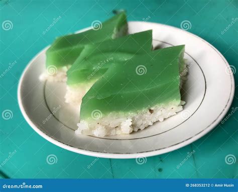 Srikaya Cake on Plate. Indonesian Food Stock Photo - Image of food ...