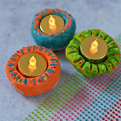 How to Make a Clay Diya Lamp | Hobbycraft