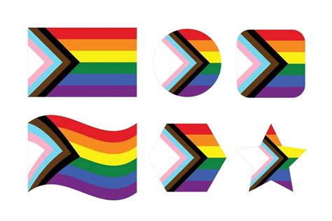 Progress pride flag New LGBTQ pride flag 3064406 Vector Art at Vecteezy