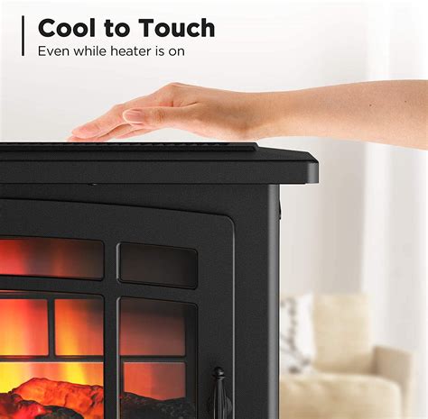 TURBRO Suburbs TS25 Electric Fireplace Infrared Flame Heater - 25 ...