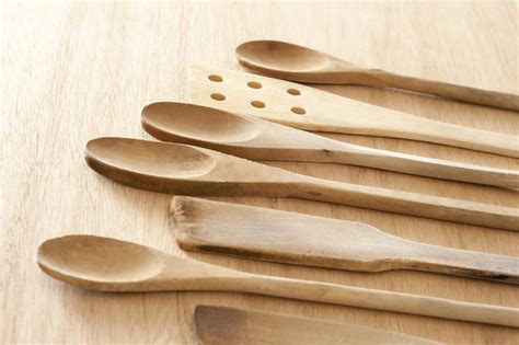 Free Stock Photo 17165 Set of wooden kitchen spoons and spatulas ...