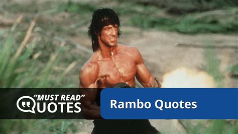 8 Best Rambo Quotes That Will Give You That Fiery Nostalgia - YouTube