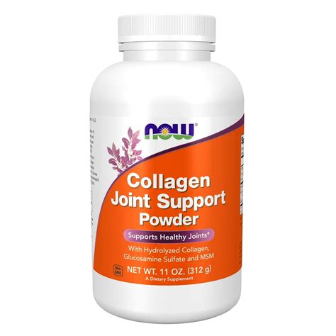 NOW Supplements, Collagen Joint Support™ Powder with Beef Gelatin ...