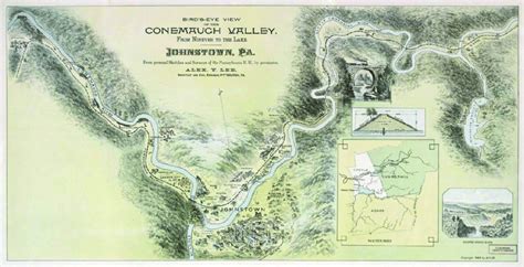 This map of the Conemaugh River Valley was created by Alex Y. Lee in ...