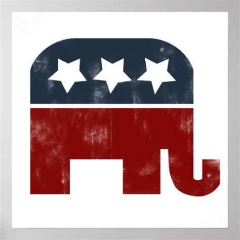 GOP elephant logo Print | Zazzle