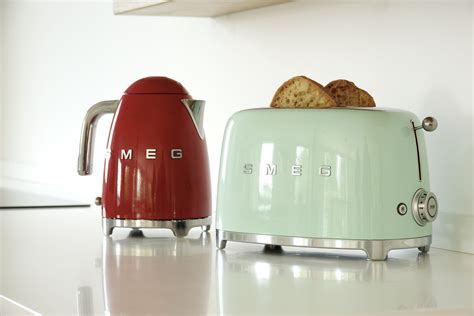 deVOL Kitchens photographs Smegs brand new pastel green toaster & red ...