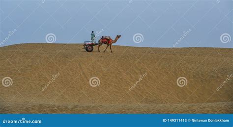 Riding Camel on Thar Desert in Jaisalmer, India Editorial Stock Photo ...