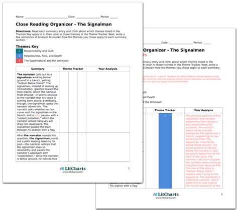 The Signalman by Charles Dickens Plot Summary | LitCharts