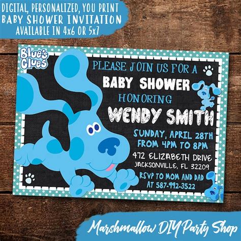 Blues Clues Baby Shower Invitations - Baby Shower Invitations