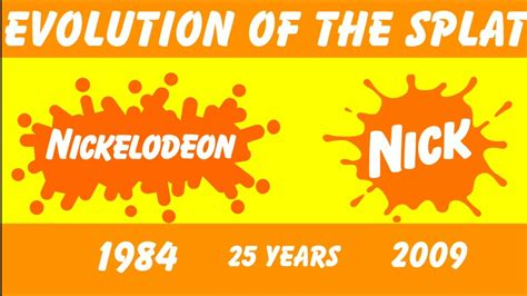 Evolution of Nickelodeon Splat Logo (1984 - 2009) (And Review) - YouTube