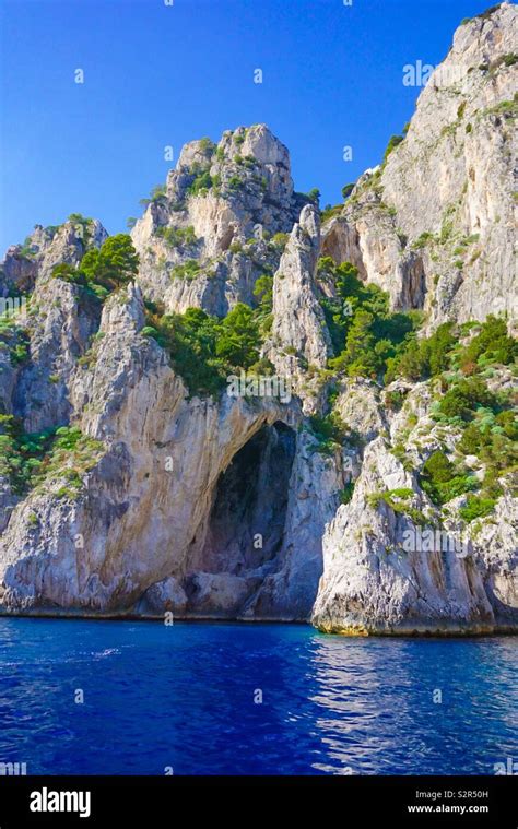 The White Grotto off the island of Capri, Italy Stock Photo - Alamy