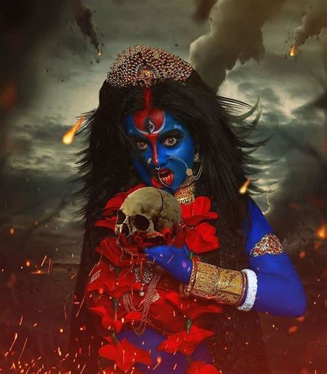 Om kring kalikaye namo namaha | Indian goddess kali, Kali hindu, Durga kali