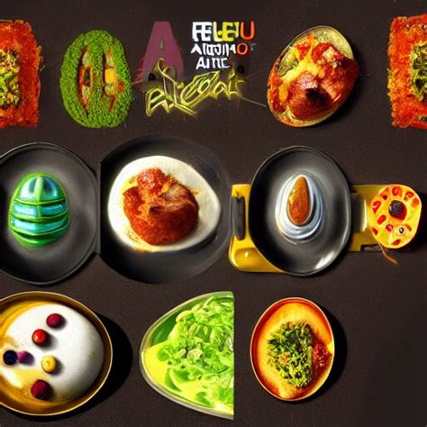 a strange alien meal, photorealistic, 8 k, professional food pho ...